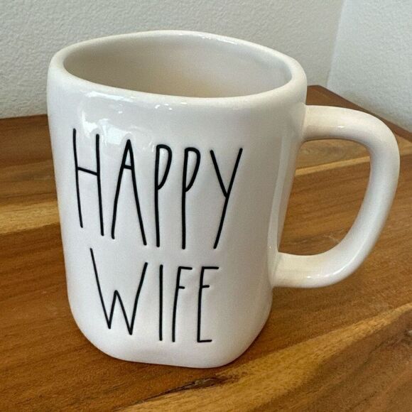 Rae Dunn Happy Wife Mug - Picture 1 of 4